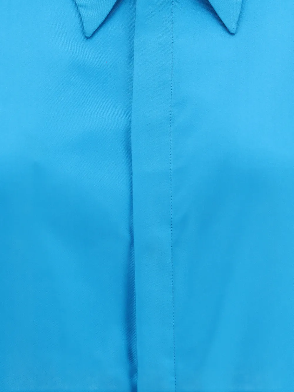 SA SU PHI Petit zijden blouse Blauw
