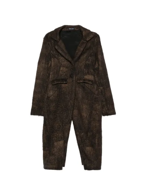 Rundholz brushed single-breasted coat