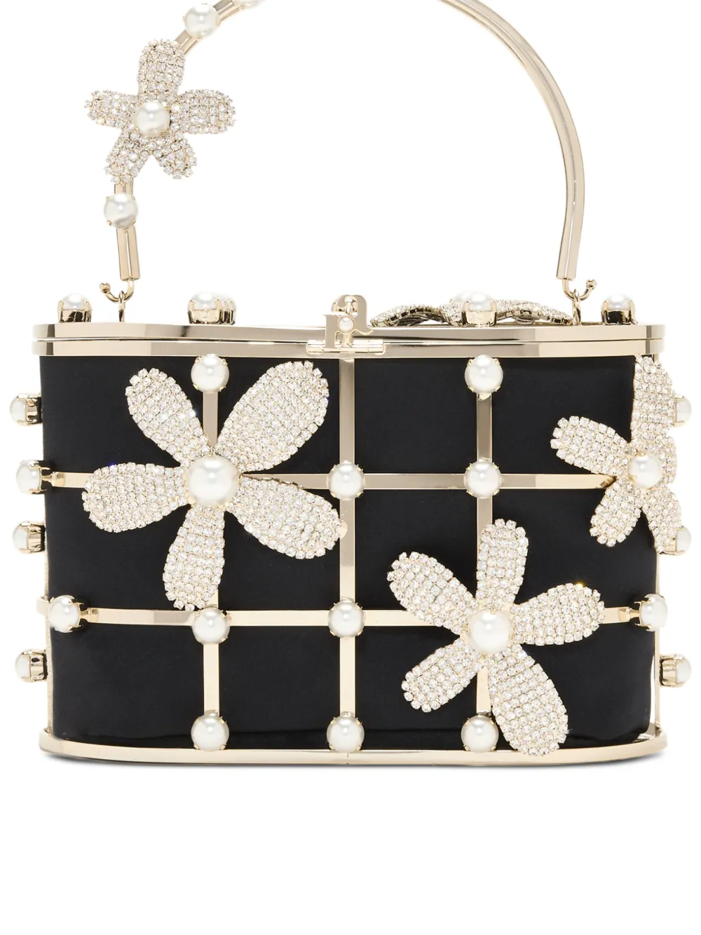 Rosantica Holli Delia Mini-tasche Mit Kunstperlen In Schwarz