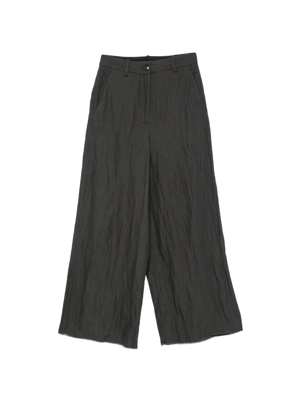 Masnada crinkled wide-leg trousers - Gris Masnada crinkled wide-leg trousers - Gris