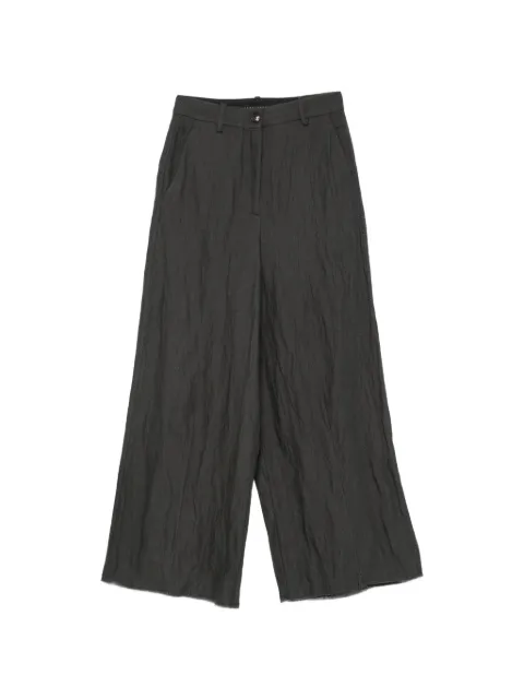 Masnada crinkled wide-leg trousers