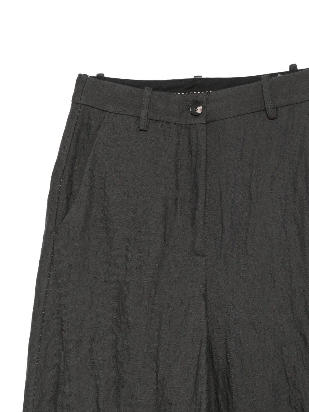 Masnada Broek met wijde pijpen Grijs
