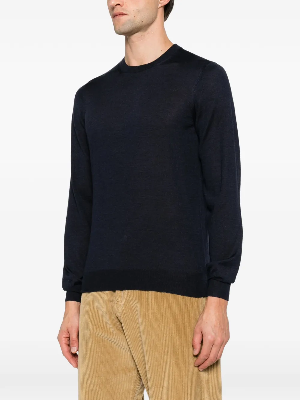 Tagliatore Trui met hoge hals Blauw