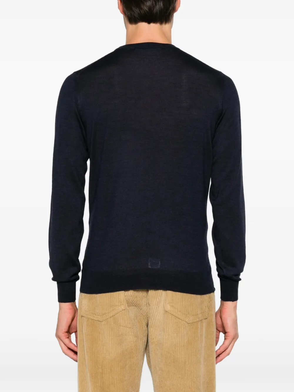 Tagliatore Trui met hoge hals Blauw