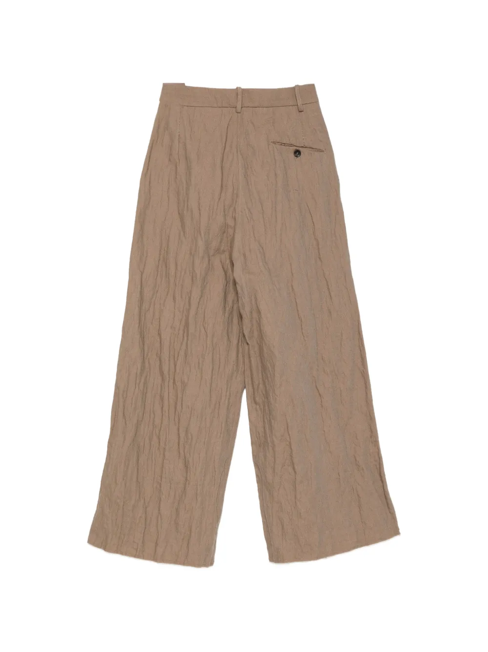 Masnada Broek met wijde pijpen Bruin