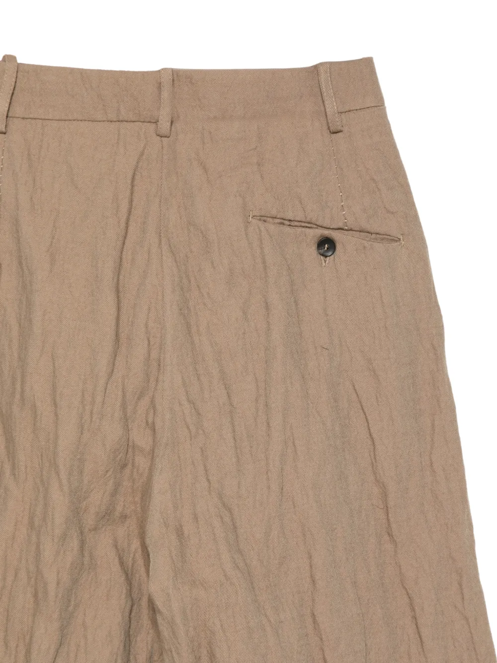Masnada Broek met wijde pijpen Bruin