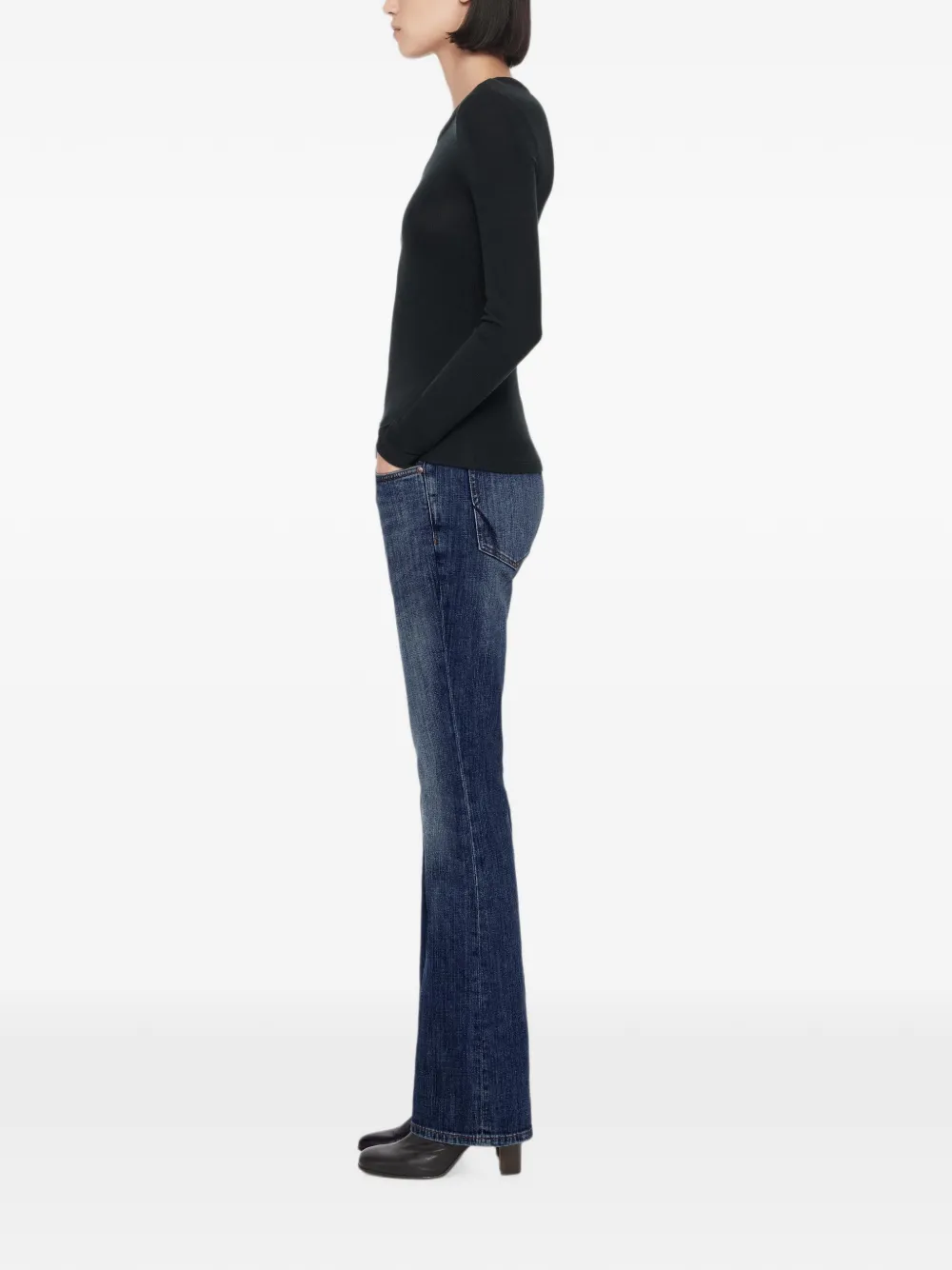 AllSaints Eve slim-bootcut jeans Blauw