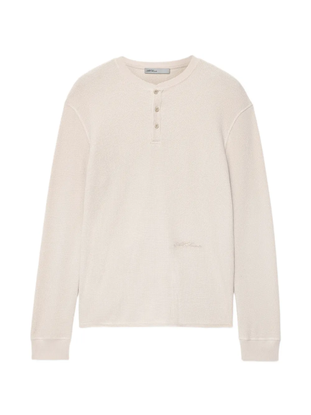 AllSaints T-shirt Raine con lavorazione a nido d'ape - Toni neutri