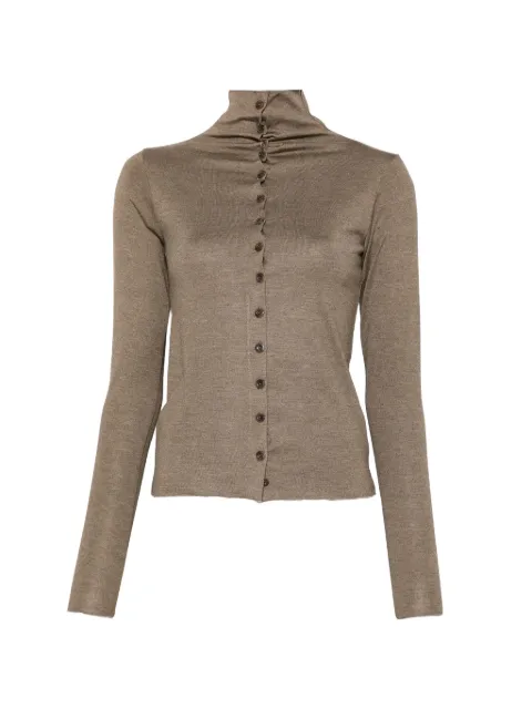 Song For The Mute camisa con cuello alto y botones