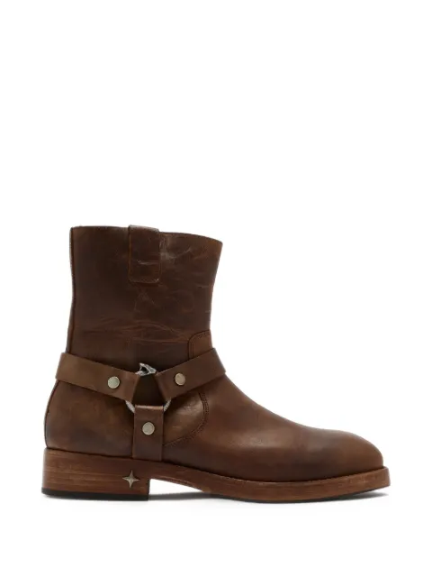 DUKE & DEXTER Harley distressed biker boots