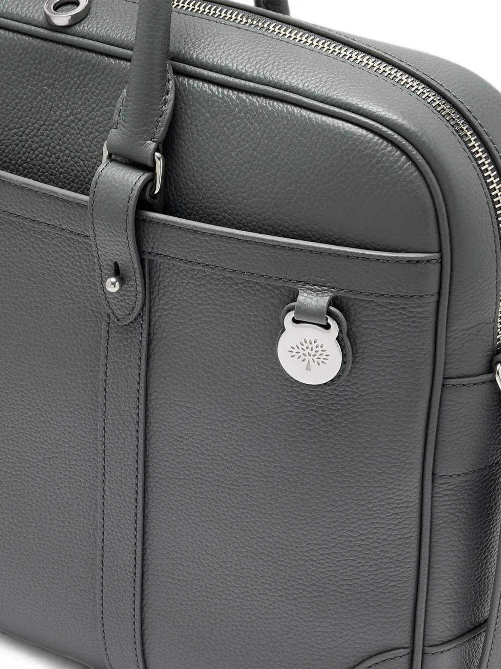 Mulberry Heritage leather briefcase Grijs