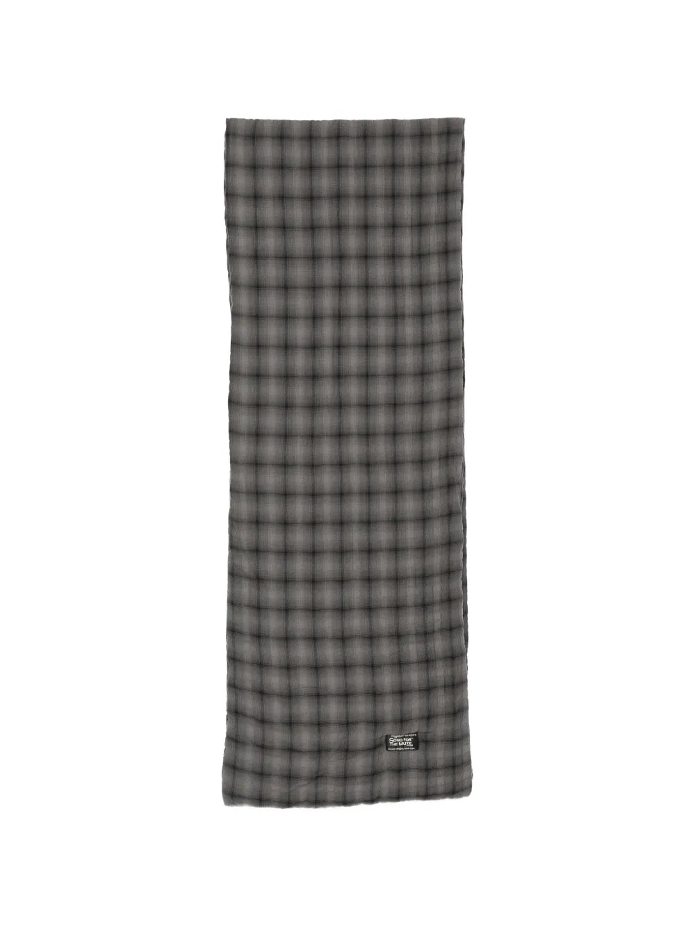 Song For The Mute check-pattern scarf - Grey