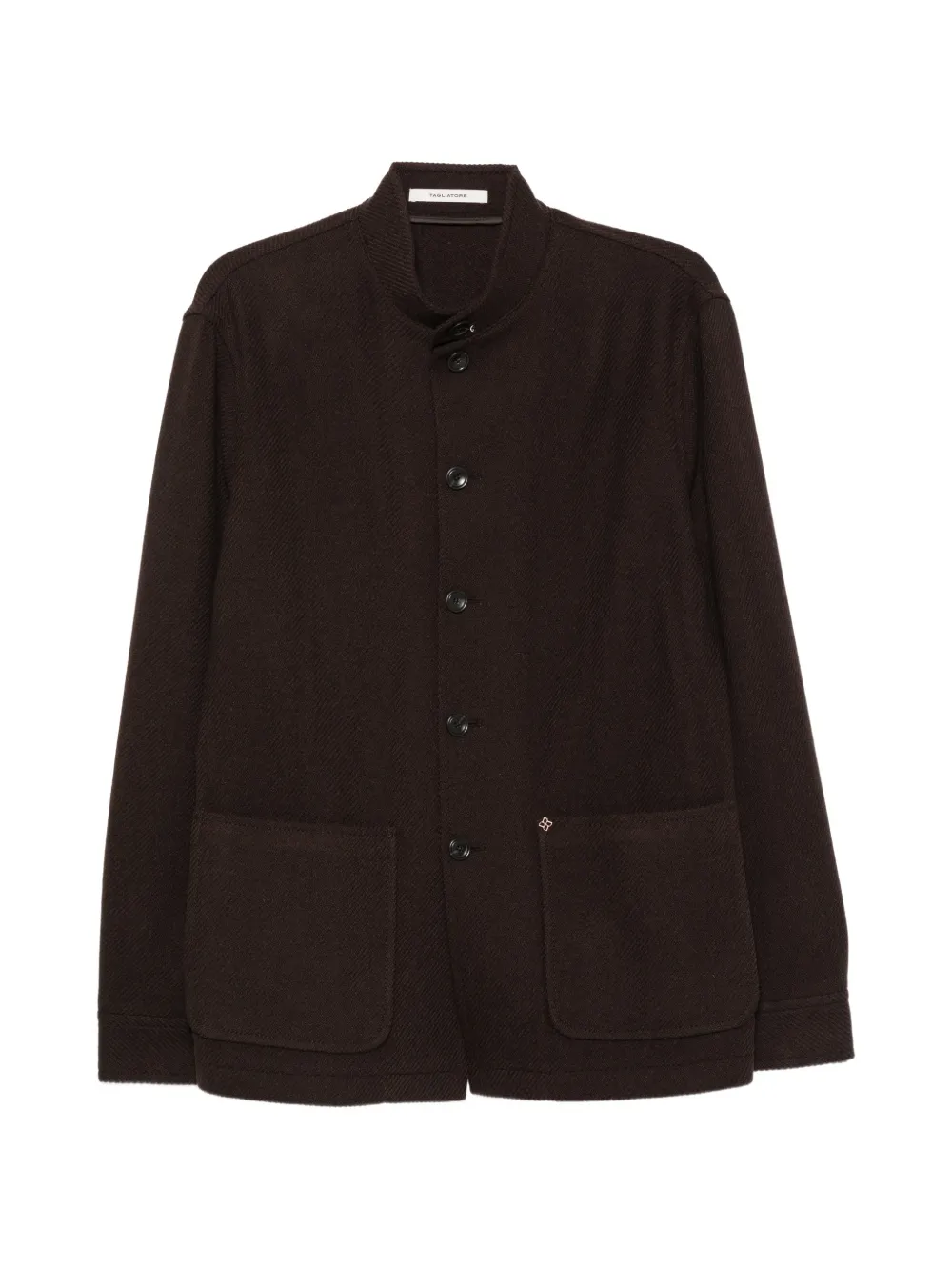 Tagliatore button-up mandarin-collar jacket Bruin