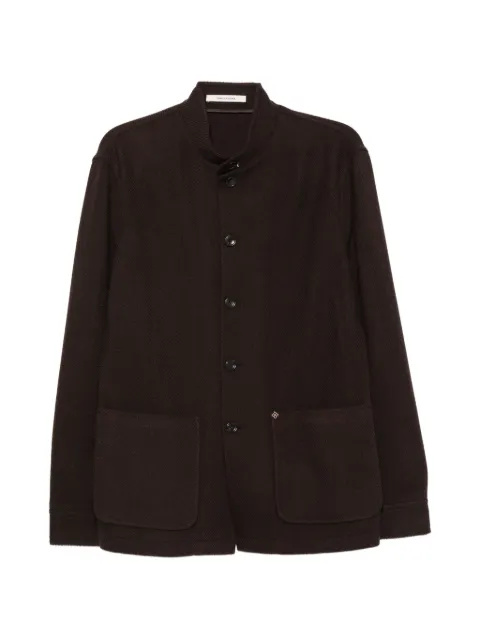 Tagliatore button-up mandarin-collar jacket