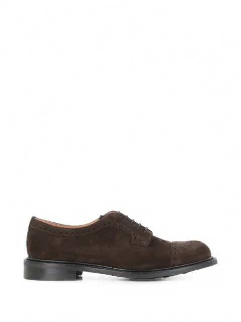 CHEANEY brogue suede derby shoes