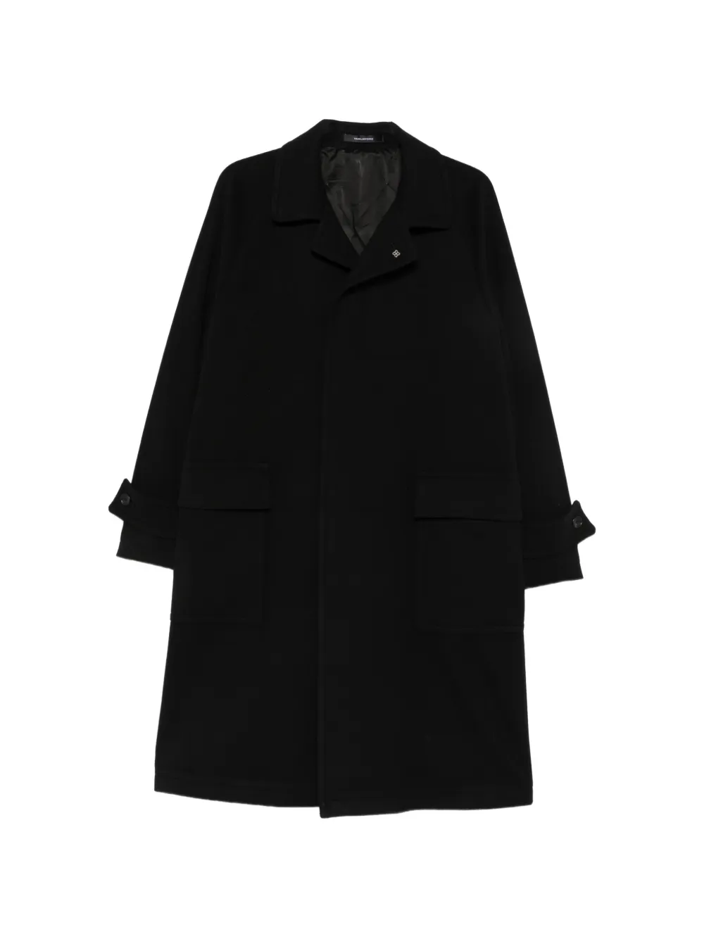 Tagliatore buttoned-cuff coat - Schwarz