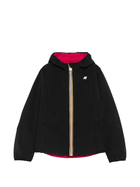K Way Kids P. Lily logo-patch hooded jacket