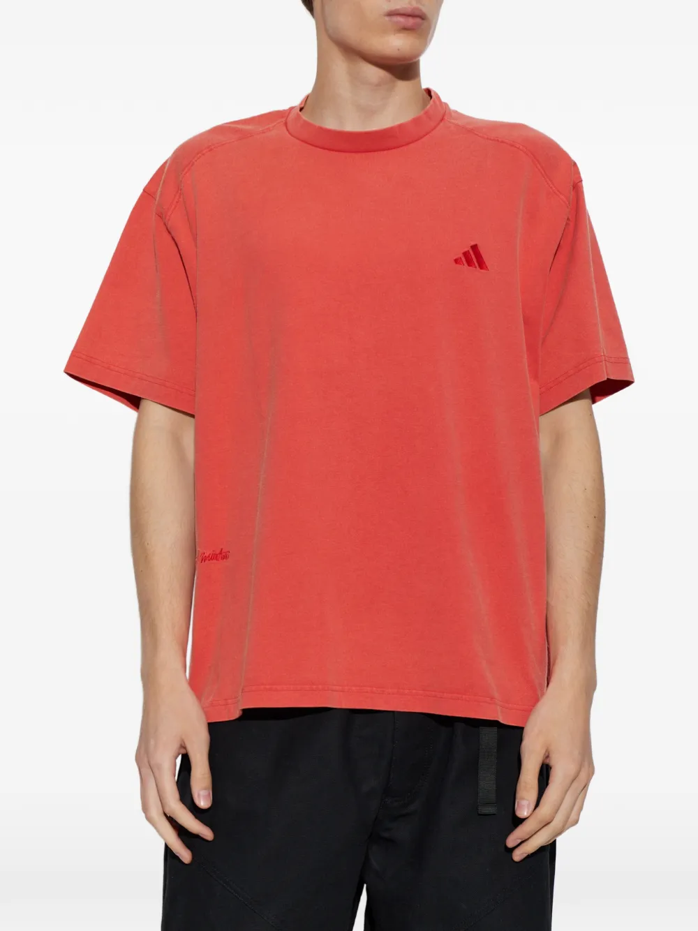 adidas x Tyrrell Winston T-shirt met geborduurd logo Rood