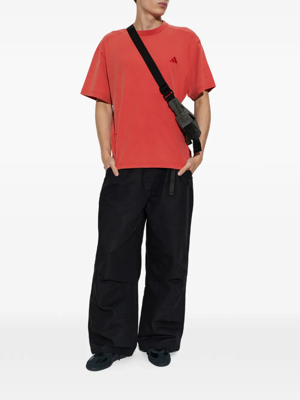 adidas x Tyrrell Winston T-shirt met geborduurd logo Rood