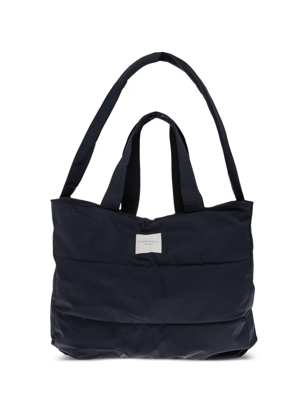 RETHINKIT STUDIOS logo-patch quilted tote bag