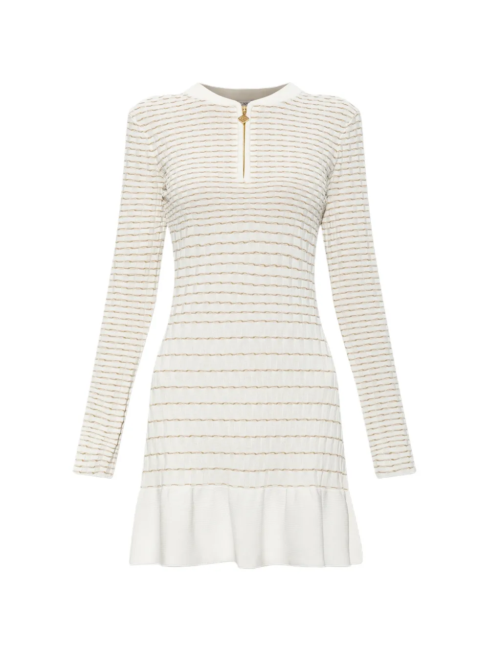 Casablanca striped-pattern ruffled mini dress