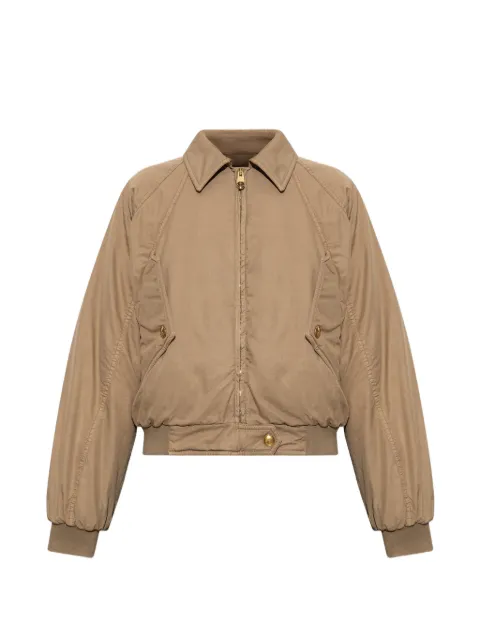 Versace embroidered cotton gabardine blouson