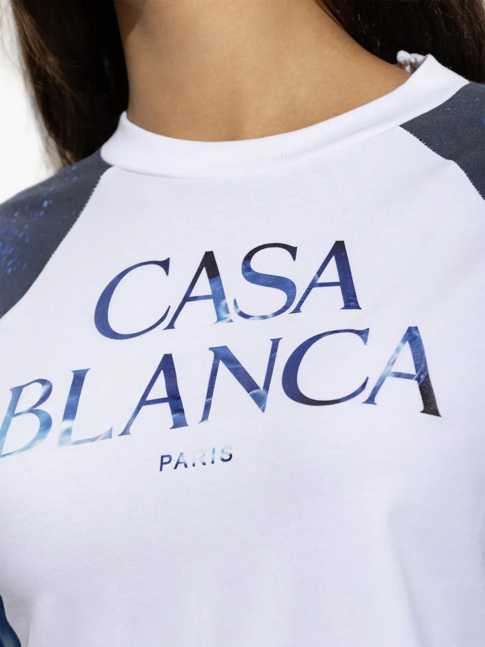 Casablanca T-shirt met logoprint Wit