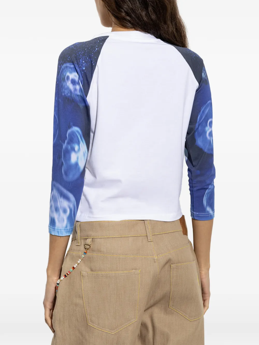 Casablanca T-shirt met logoprint Wit