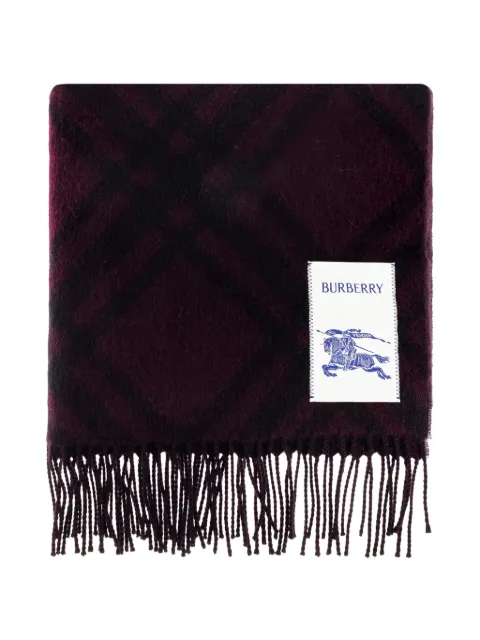 Burberry Check alpaca-wool scarf