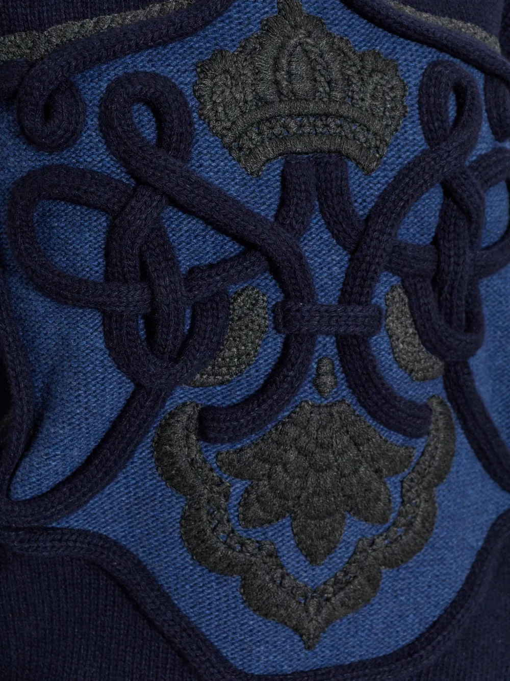 ETRO Trui met geborduurd vlak Blauw