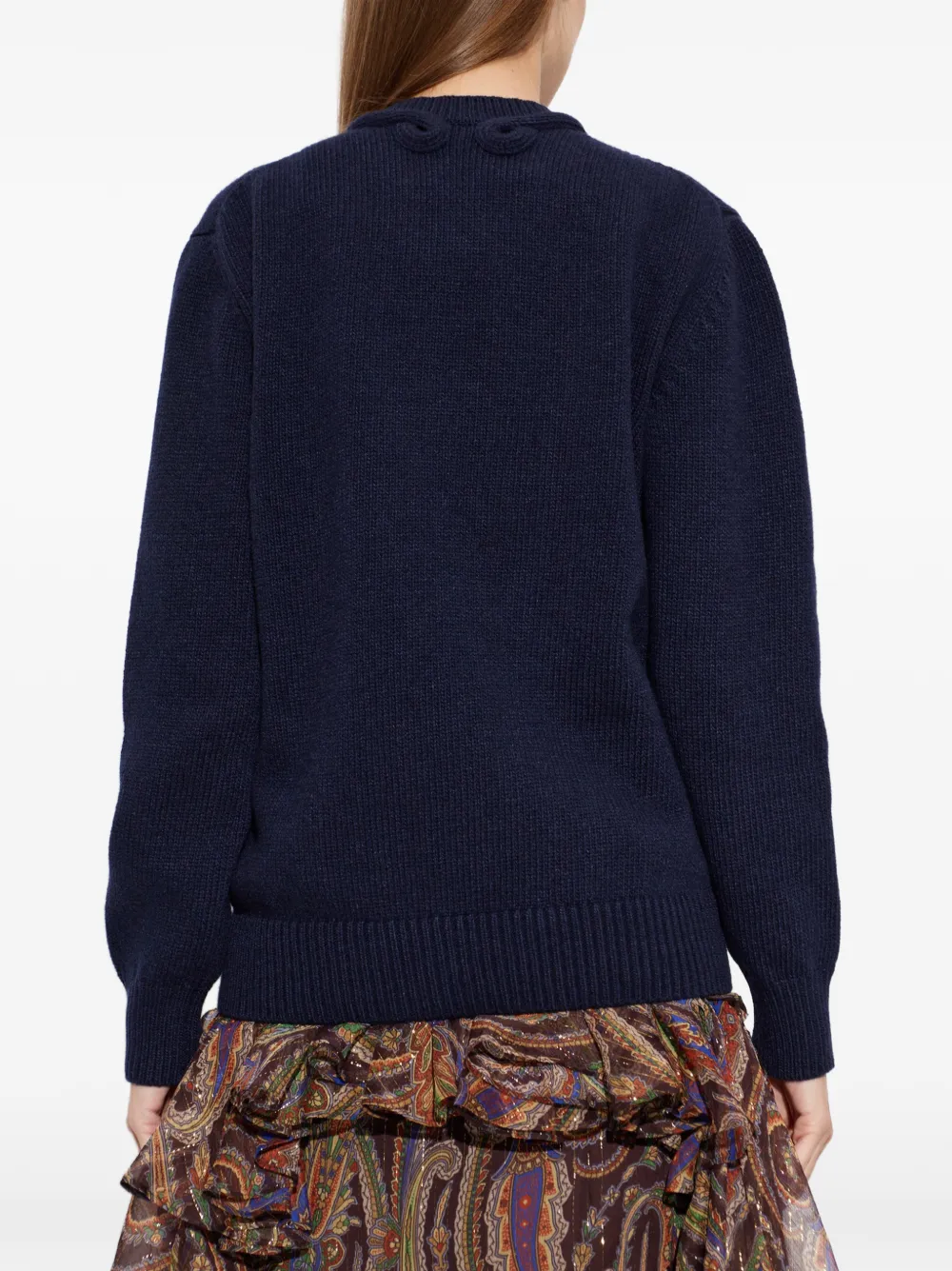 ETRO Trui met geborduurd vlak Blauw