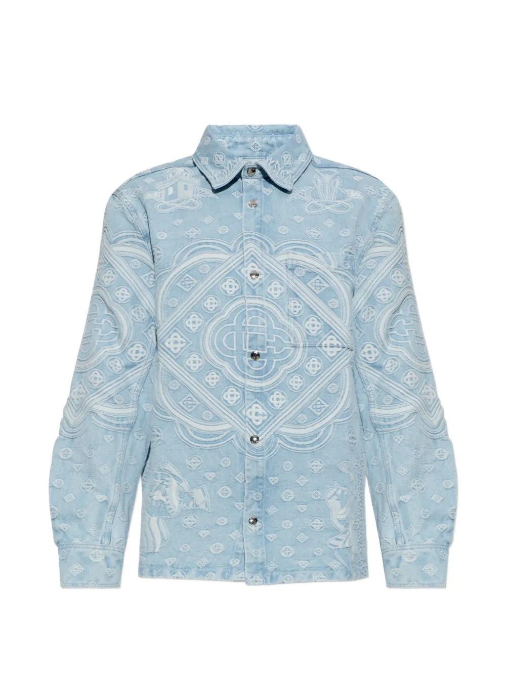Casablanca Carpet long-sleeve denim shirt