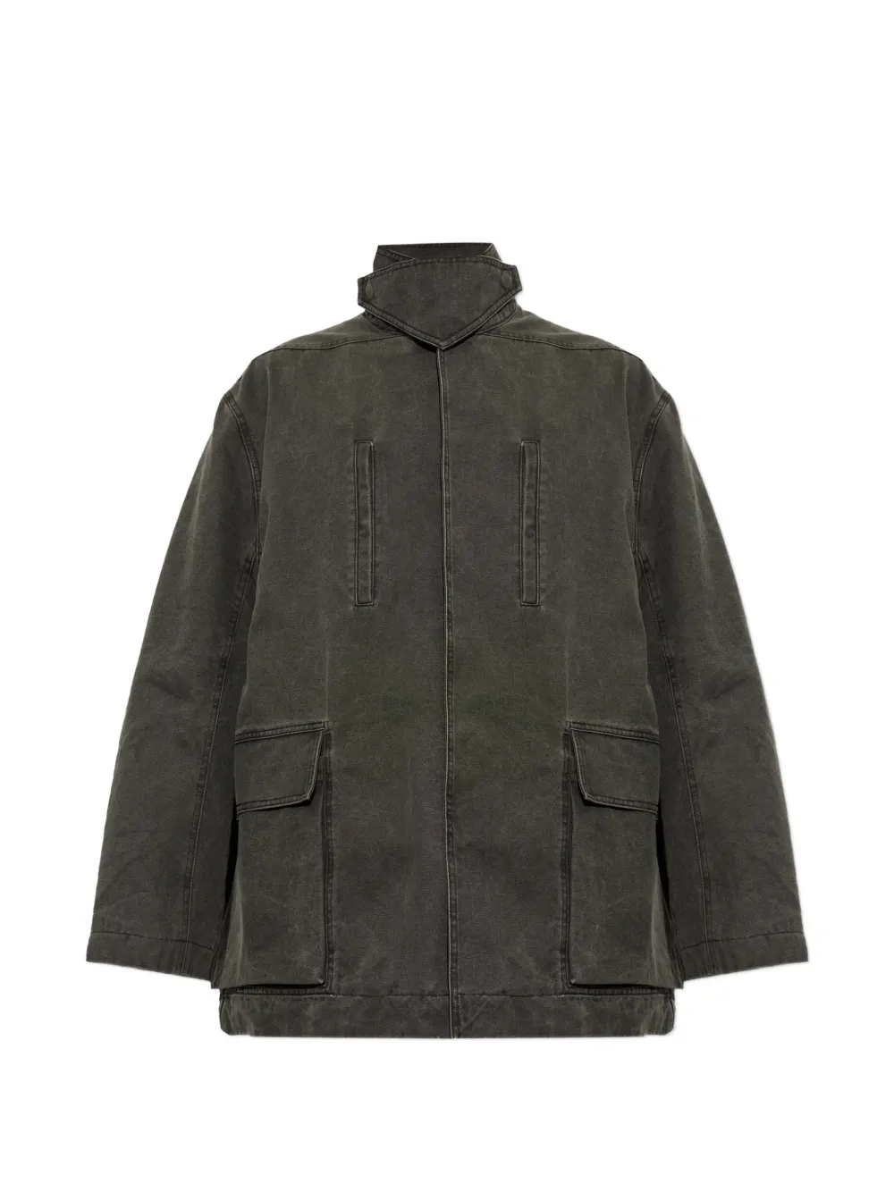 Rick Owens Mac high-neck denim jacket
