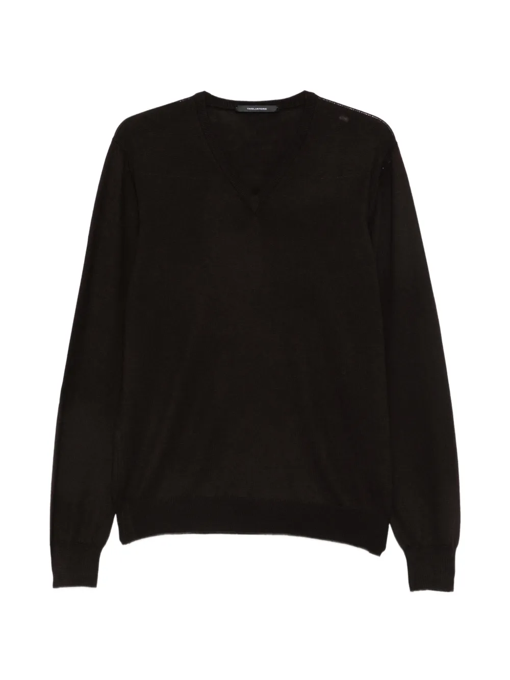 Tagliatore V-neck sweater Bruin