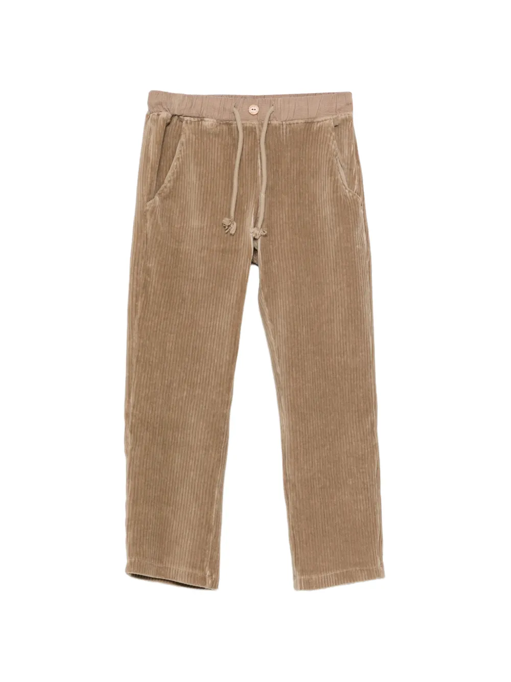 LARANJINHA Pantaloni a coste con coulisse - Toni neutri