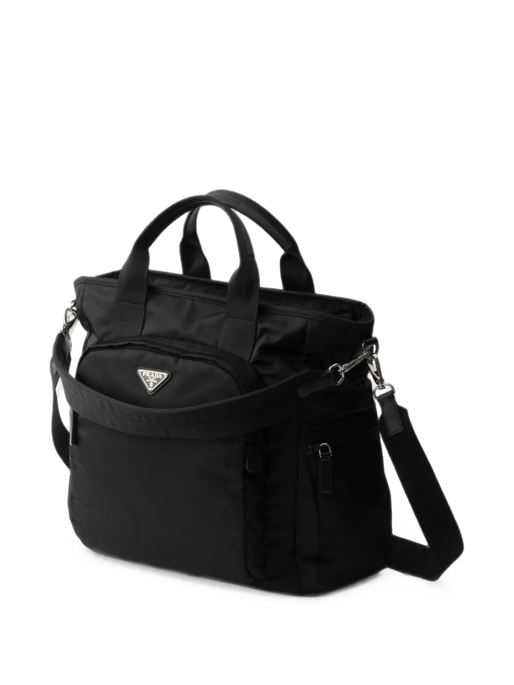 Prada Re-Nylon and Saffiano leren heuptas Zwart