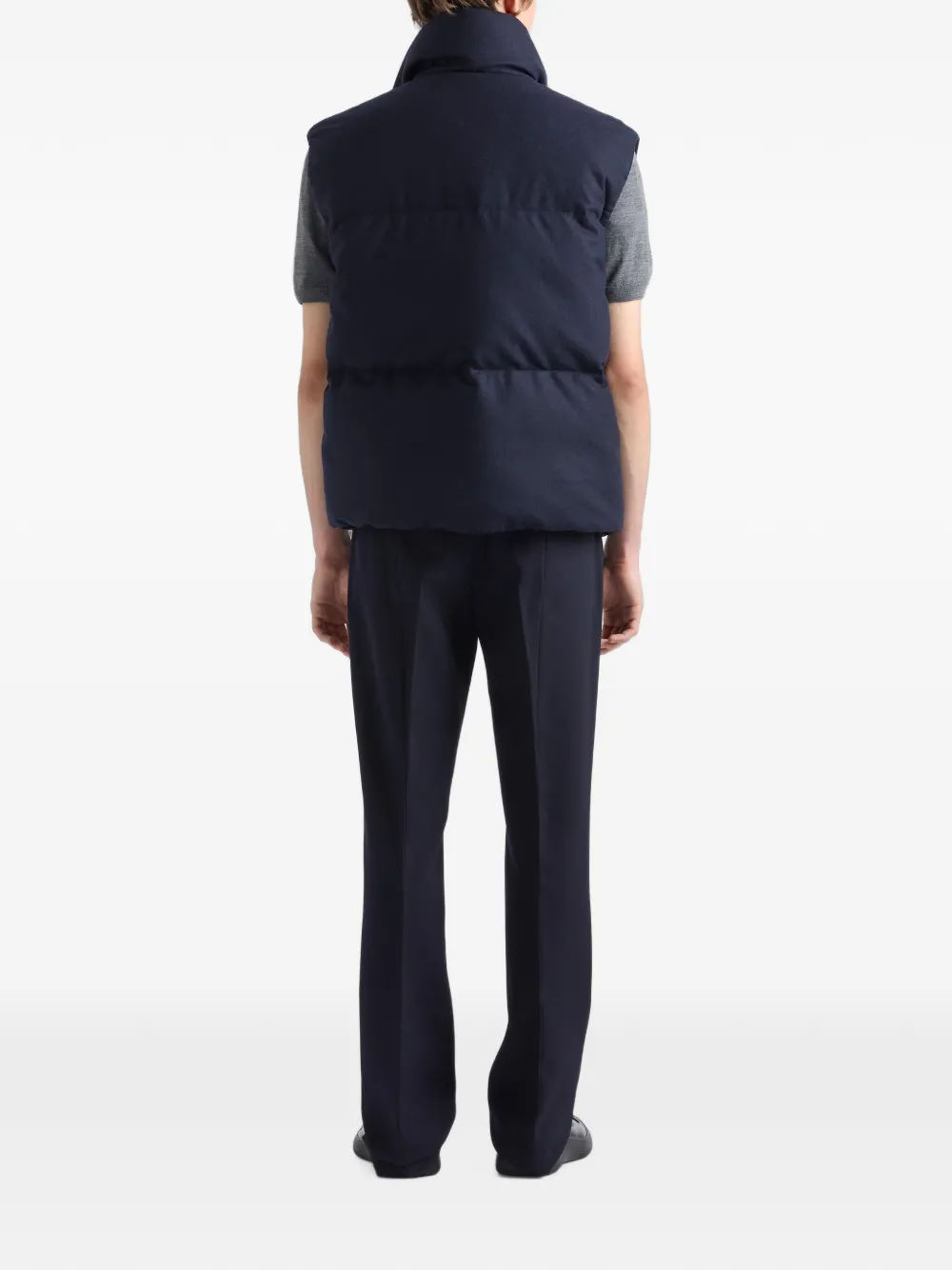Prada Re-Wool bodywarmer Blauw