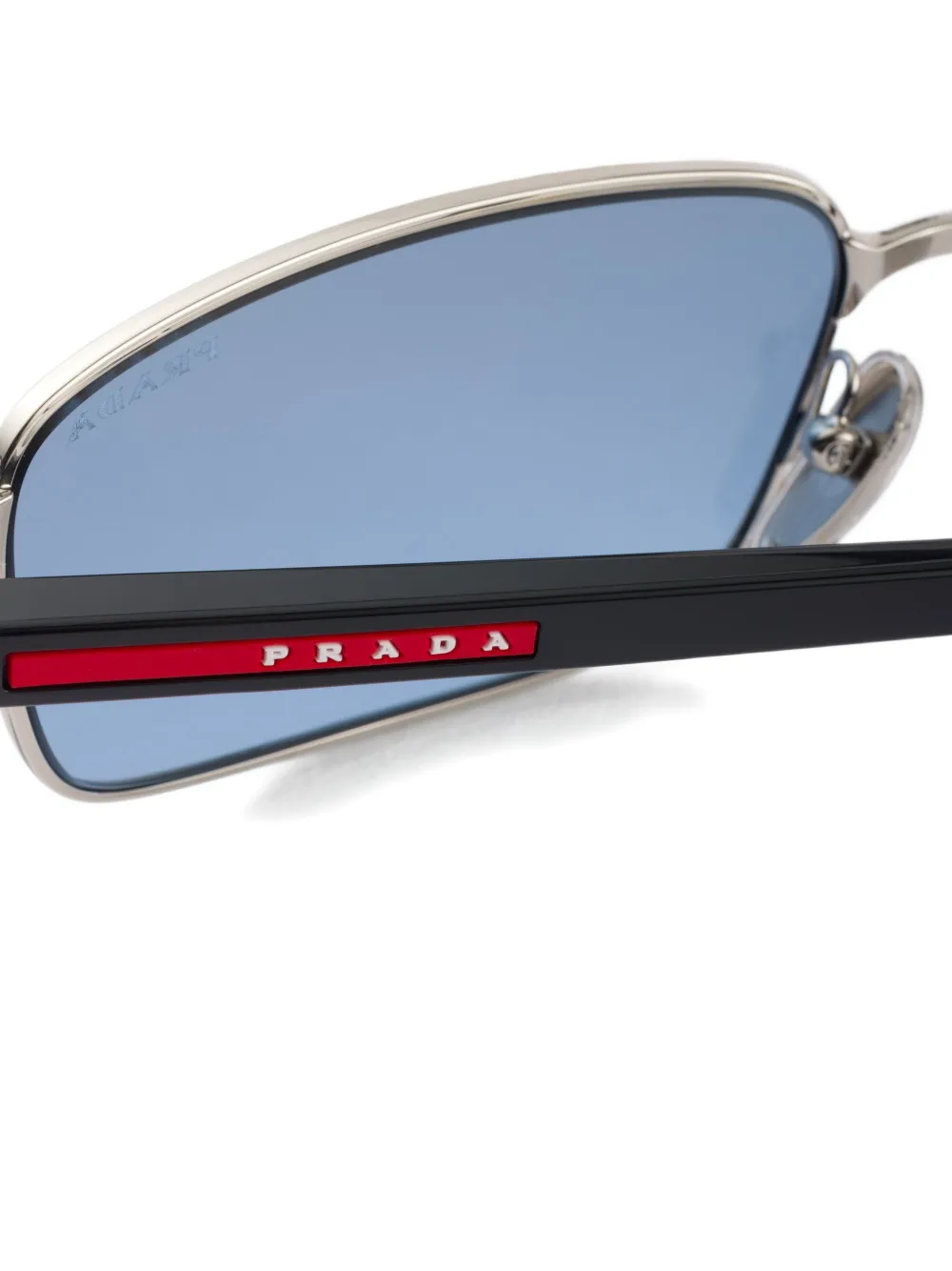 Prada Eyewear Linea Rossa zonnebril Zilver