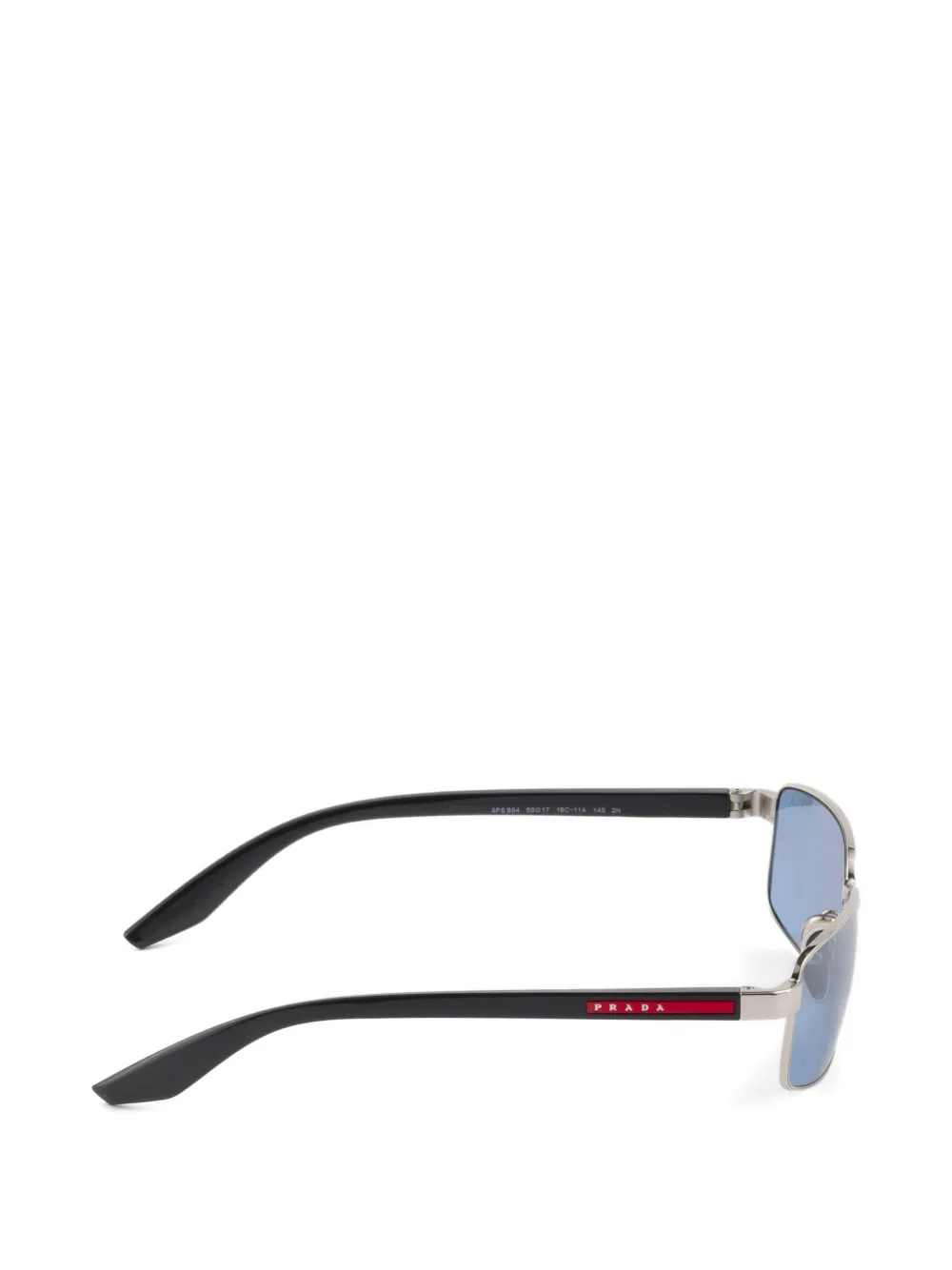 Prada Eyewear Linea Rossa zonnebril Zilver