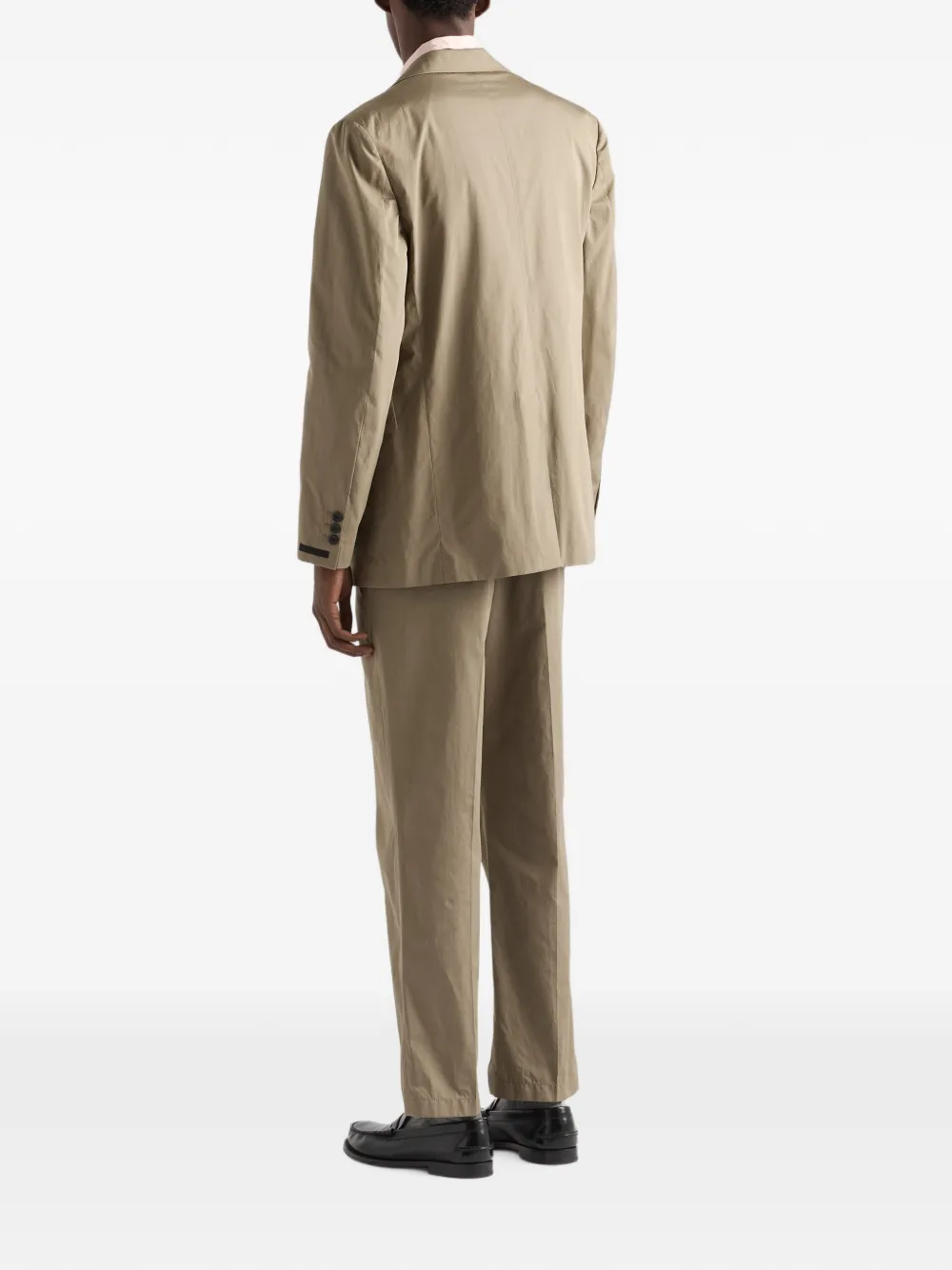 Prada Katoenen broek met sleutelhanger Beige