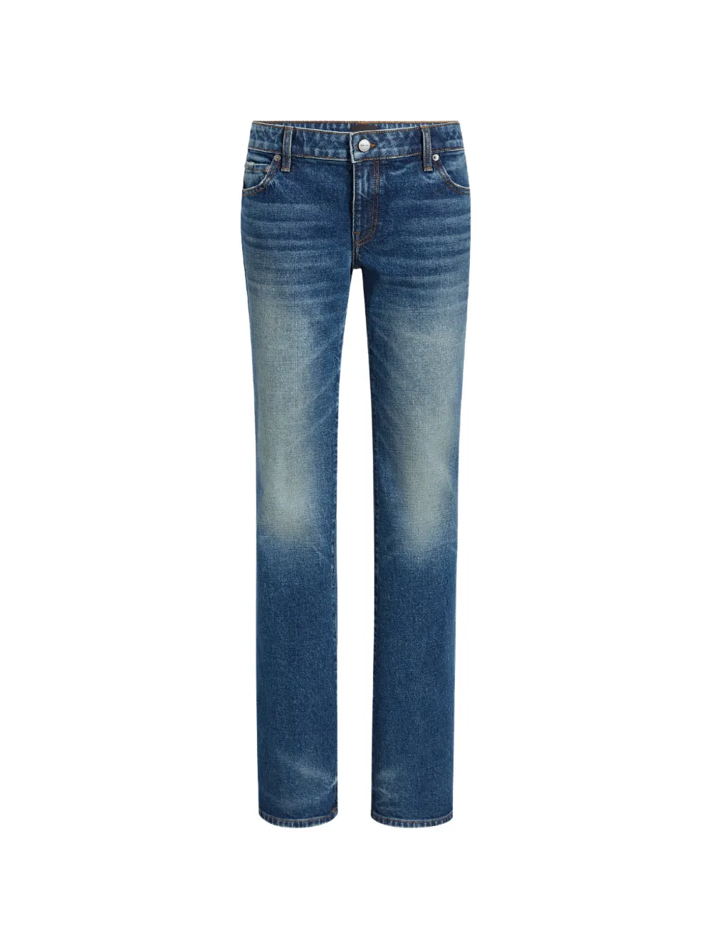 KHAITE faded straight-leg jeans