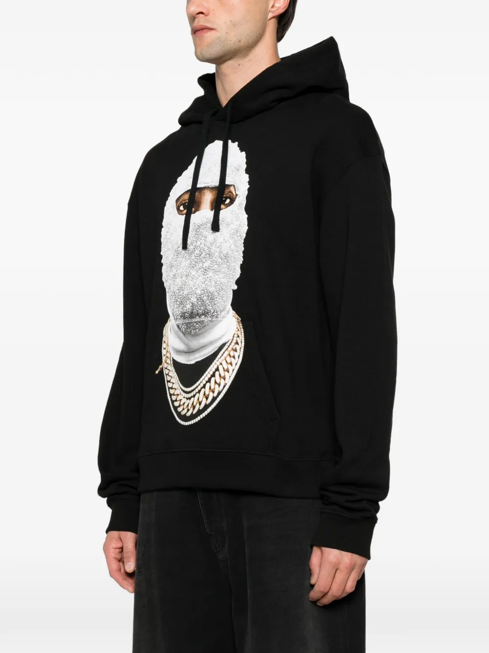Ih Nom Uh Nit Hoodie met logoprint en print Zwart