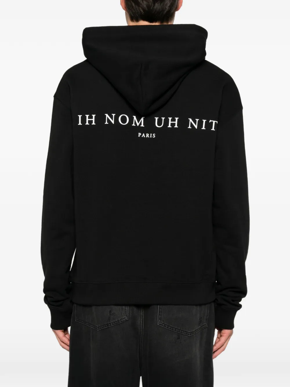 Ih Nom Uh Nit Hoodie met logoprint en print Zwart