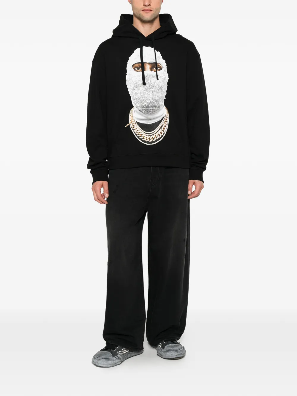 Ih Nom Uh Nit Hoodie met logoprint en print Zwart