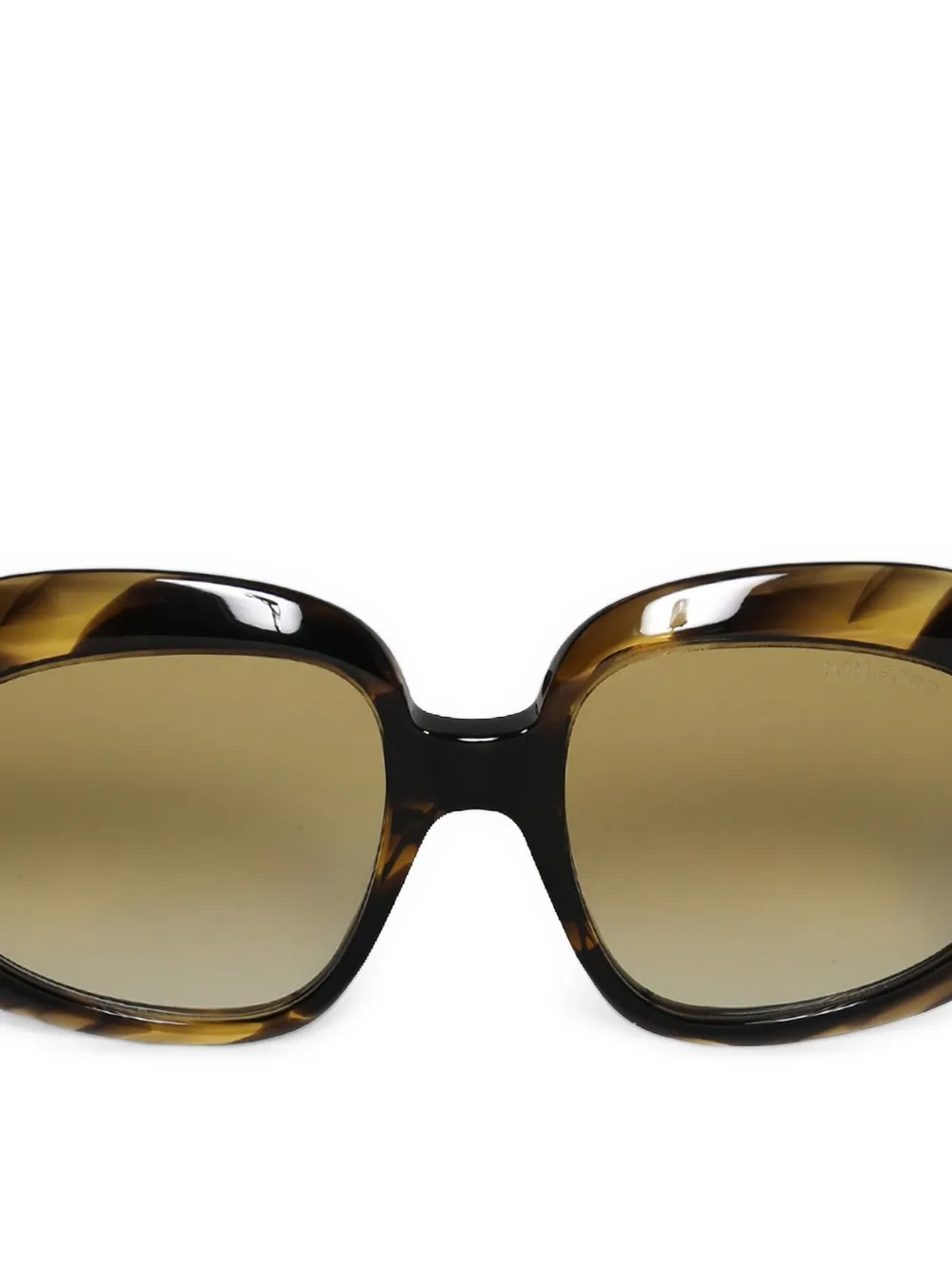 TOM FORD Icon Tortoiseshell-effect Round-frame Sunglasses in Brown, view 2