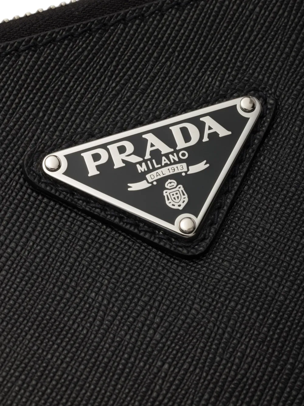 Prada Leren buidel Zwart