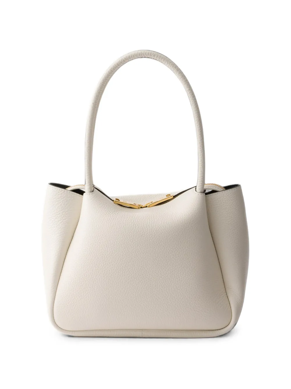 Prada Liaison kleine leren handtas Beige