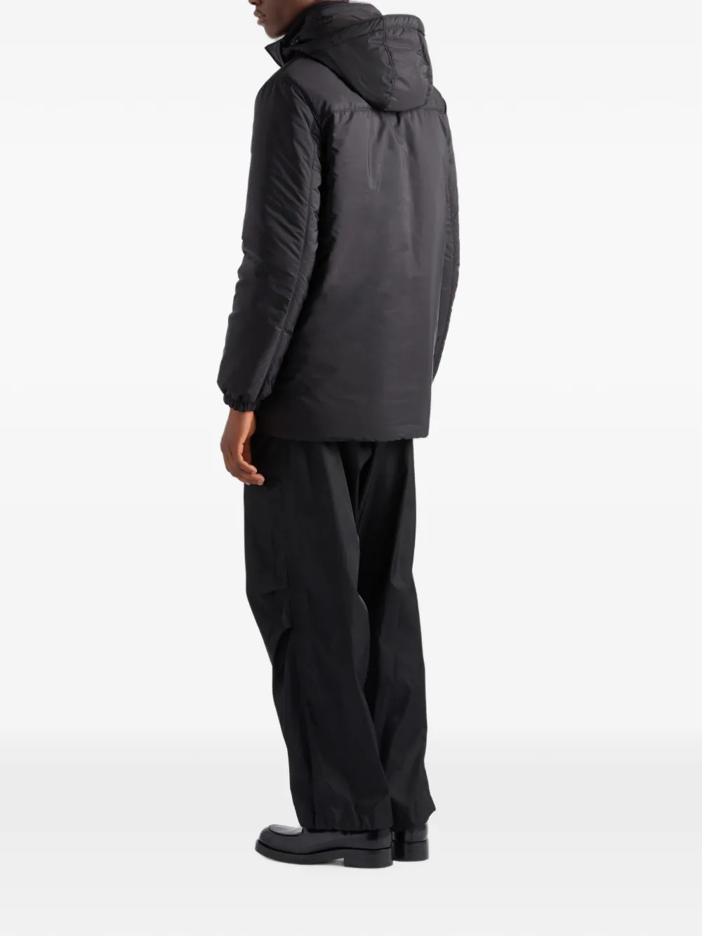 Prada Re-Nylon donsjack Zwart