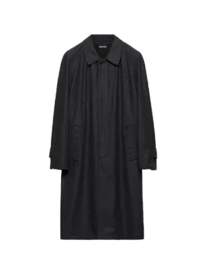 Prada ダブル ダッフルコート | ブラック | FARFETCH JP