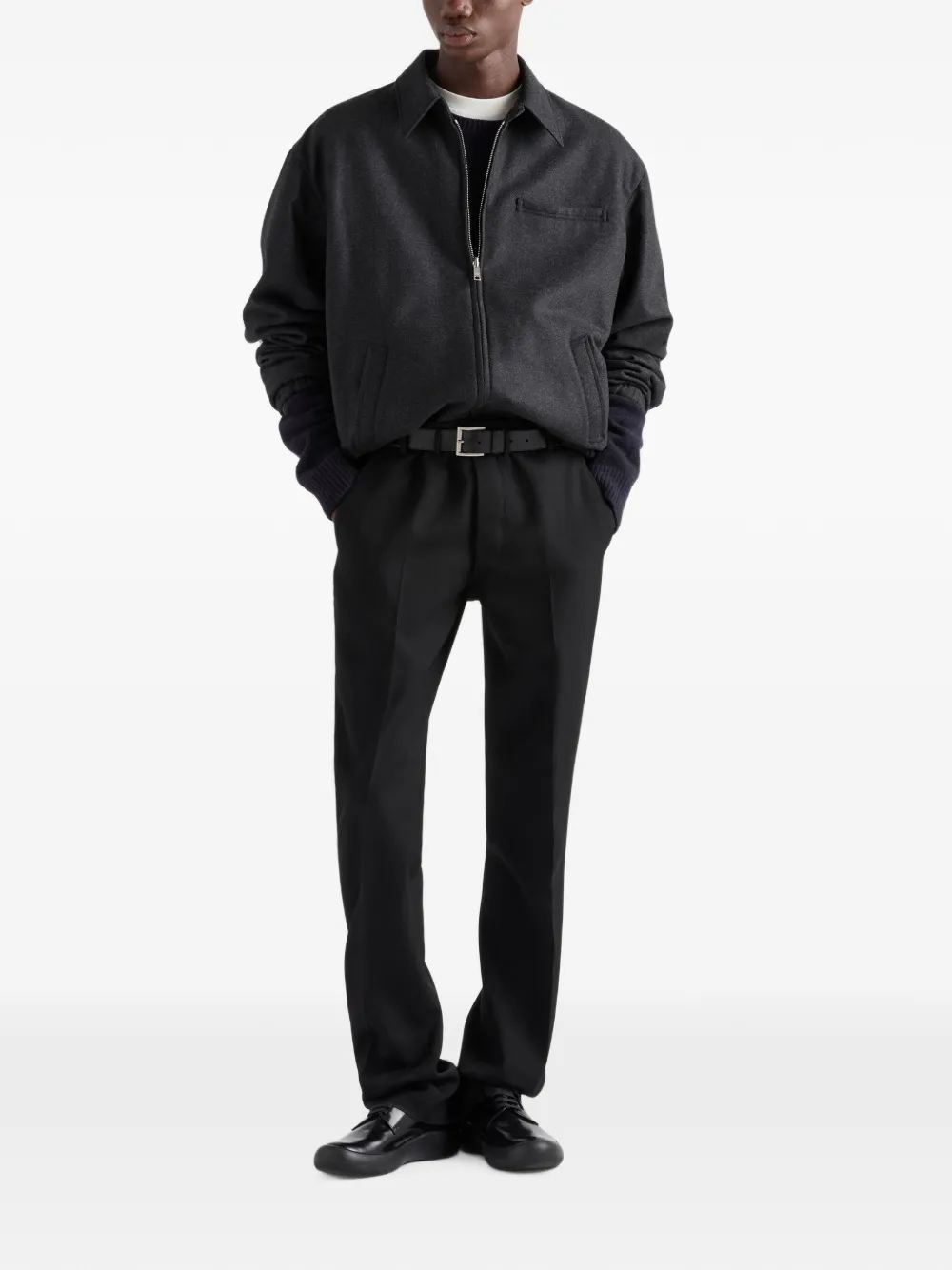 Prada Re-Wool jack Grijs